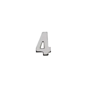 14k White Gold Number "4"