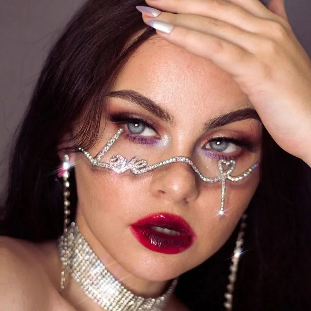 Crystal Luxury Mesh Glasses Frames