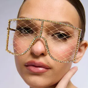 Crystal Luxury Mesh Glasses Frames