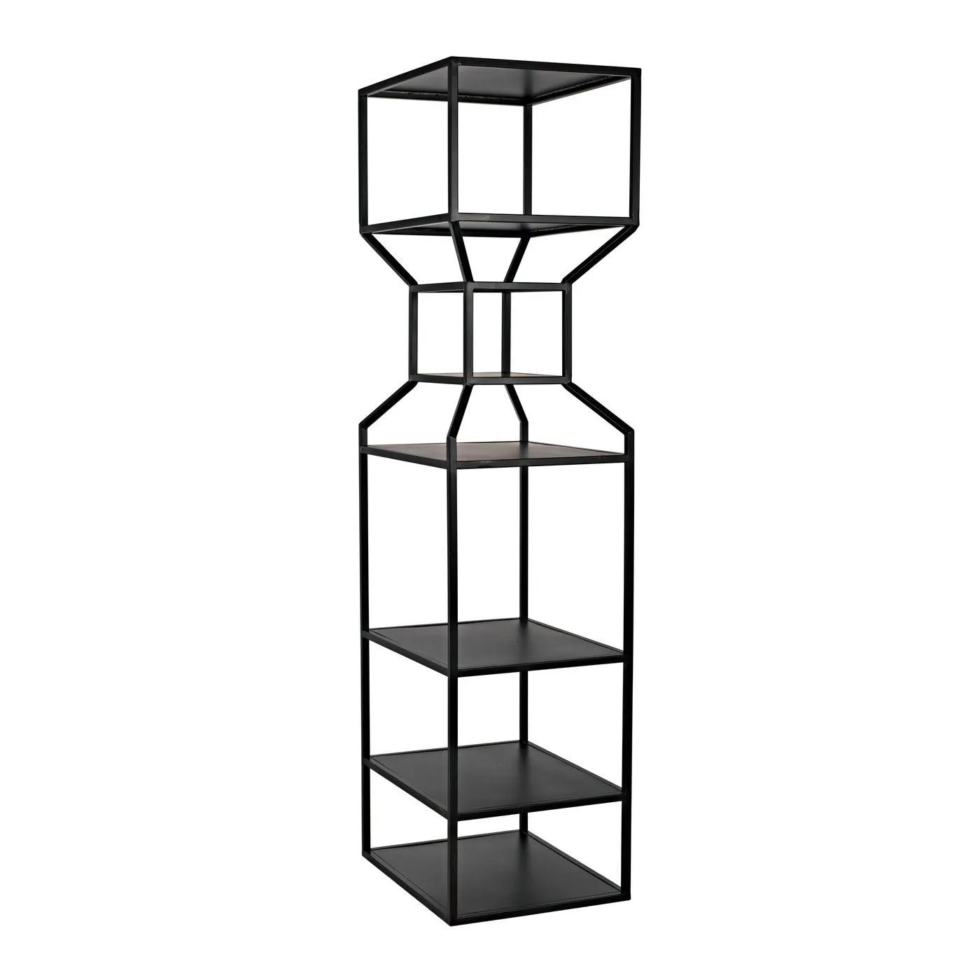 Downtown A Bookcase, Black Metal