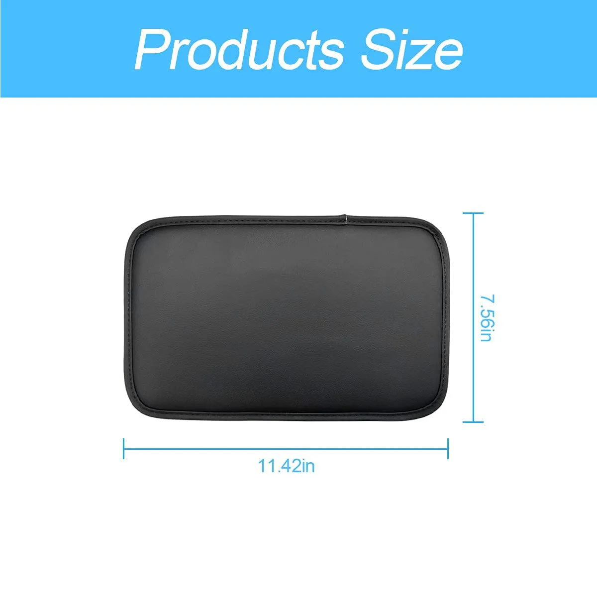 Leather Center Console Cushion Pad, Custom Fit For Your Cars, Waterproof Armrest Seat Box Cover Fit, Car Interior Protection Accessories, Car Accessories TY13991