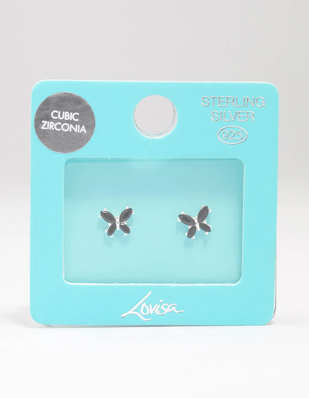 Sterling Silver Mini Butterfly Stud Earrings