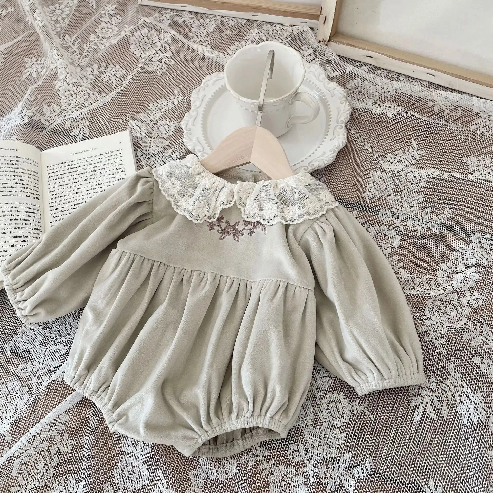 Velvet Lace Romper